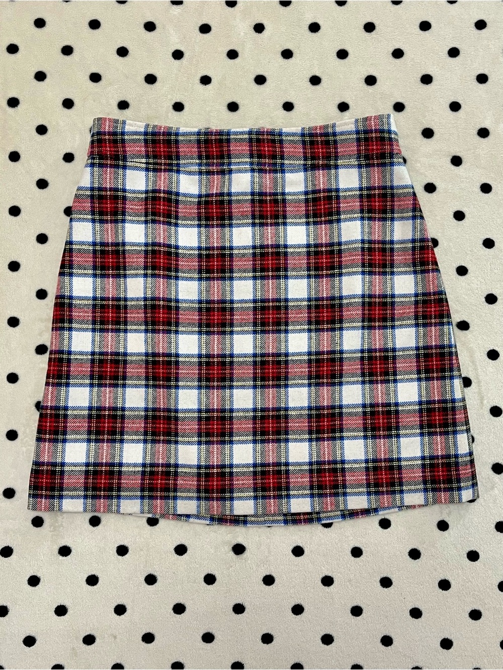 J. Crew Factory Tartan Plaid Wool Skirt Size 10